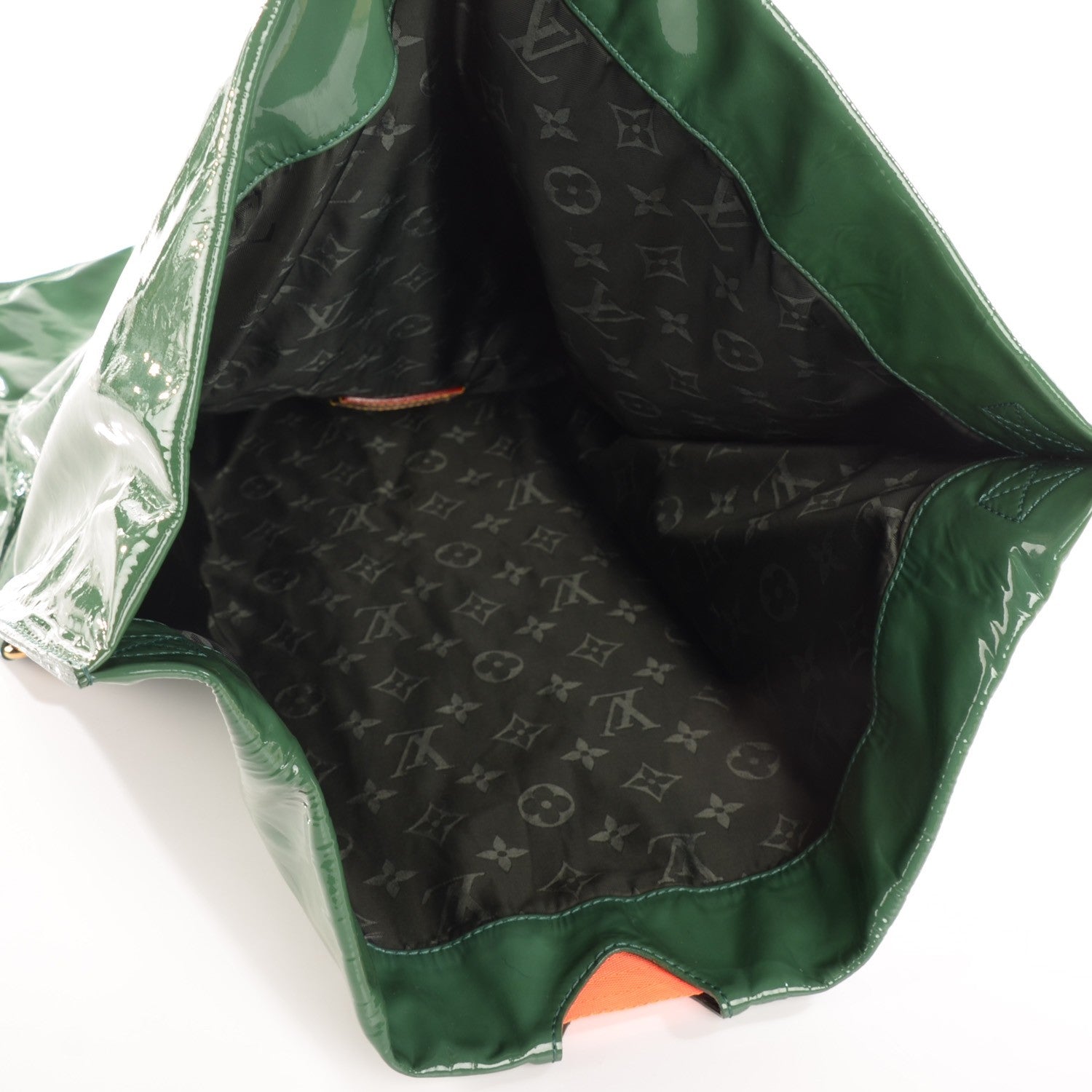 Louis Vuitton Patent Lambskin Raindrop Besace Emeraude 5 of 8