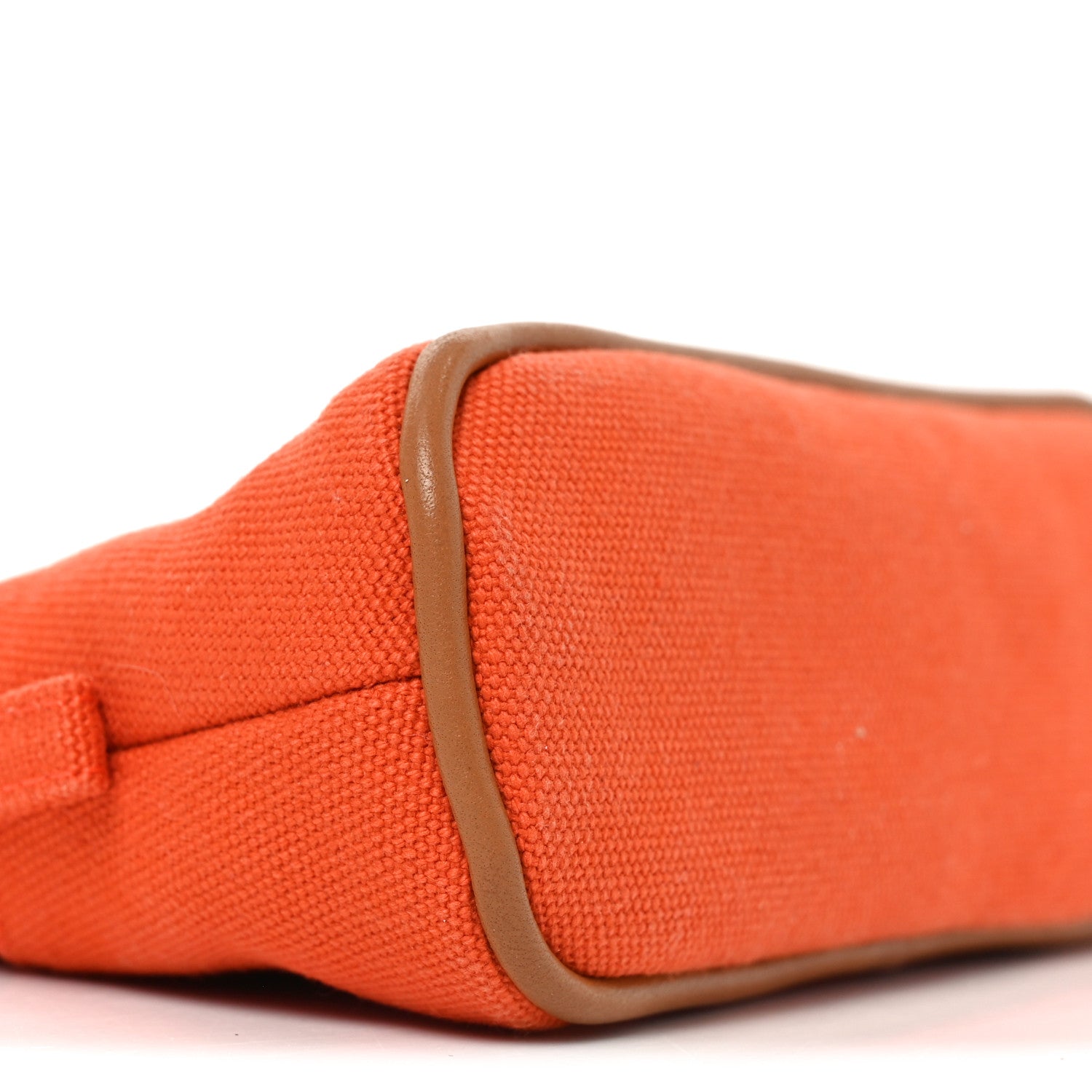 Hermes Cotton Canvas Mini Mini Bolide Travel Cosmetic Pouch Feu 7 of 8