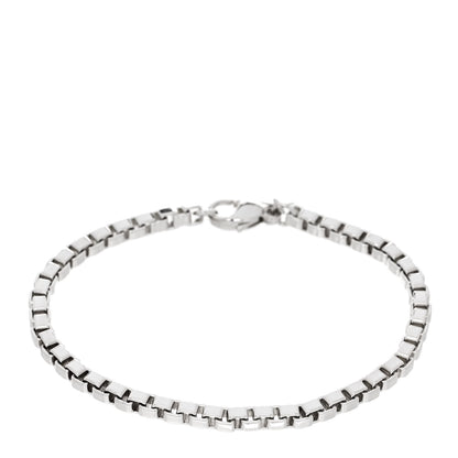 Tiffany Sterling Silver 4mm Venetian Link Bracelet 1 of 4