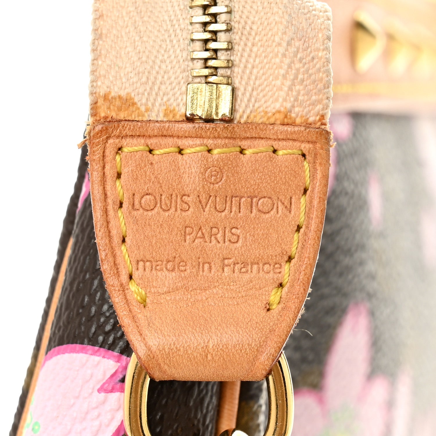 Louis Vuitton Monogram Cherry Blossom Pochette Accessories Brown