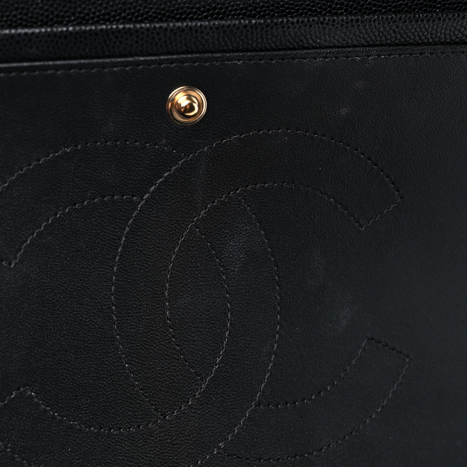 Chanel Caviar Quilted Maxi Double Flap Black 10 of 13
