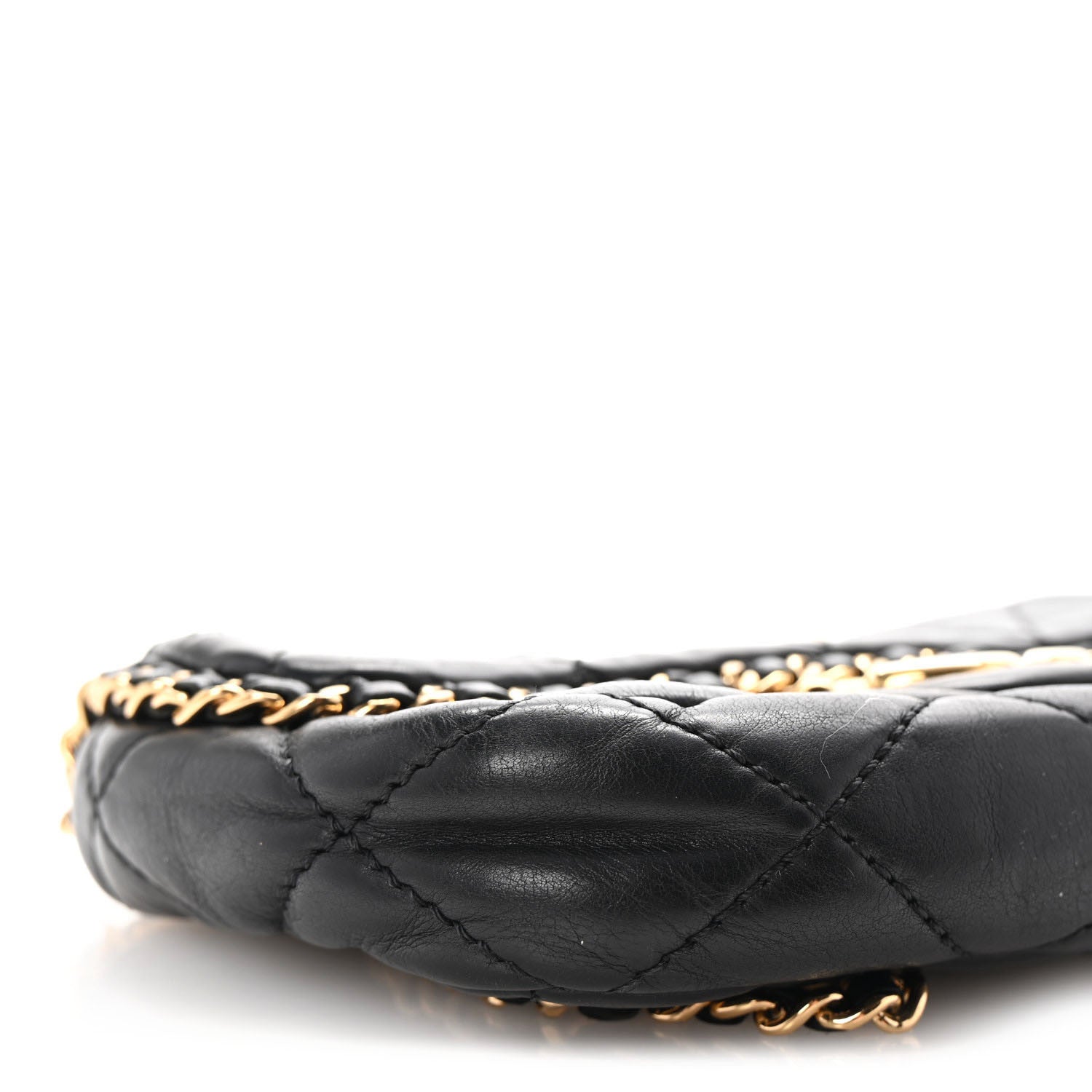 Chanel Calfskin Mini Chain Me Flap Black 9 of 10