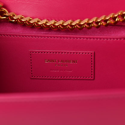 Saint Laurent Smooth Calfskin Medium Classic Monogram Kate Tassel Satchel Fuchsia 6 of 11