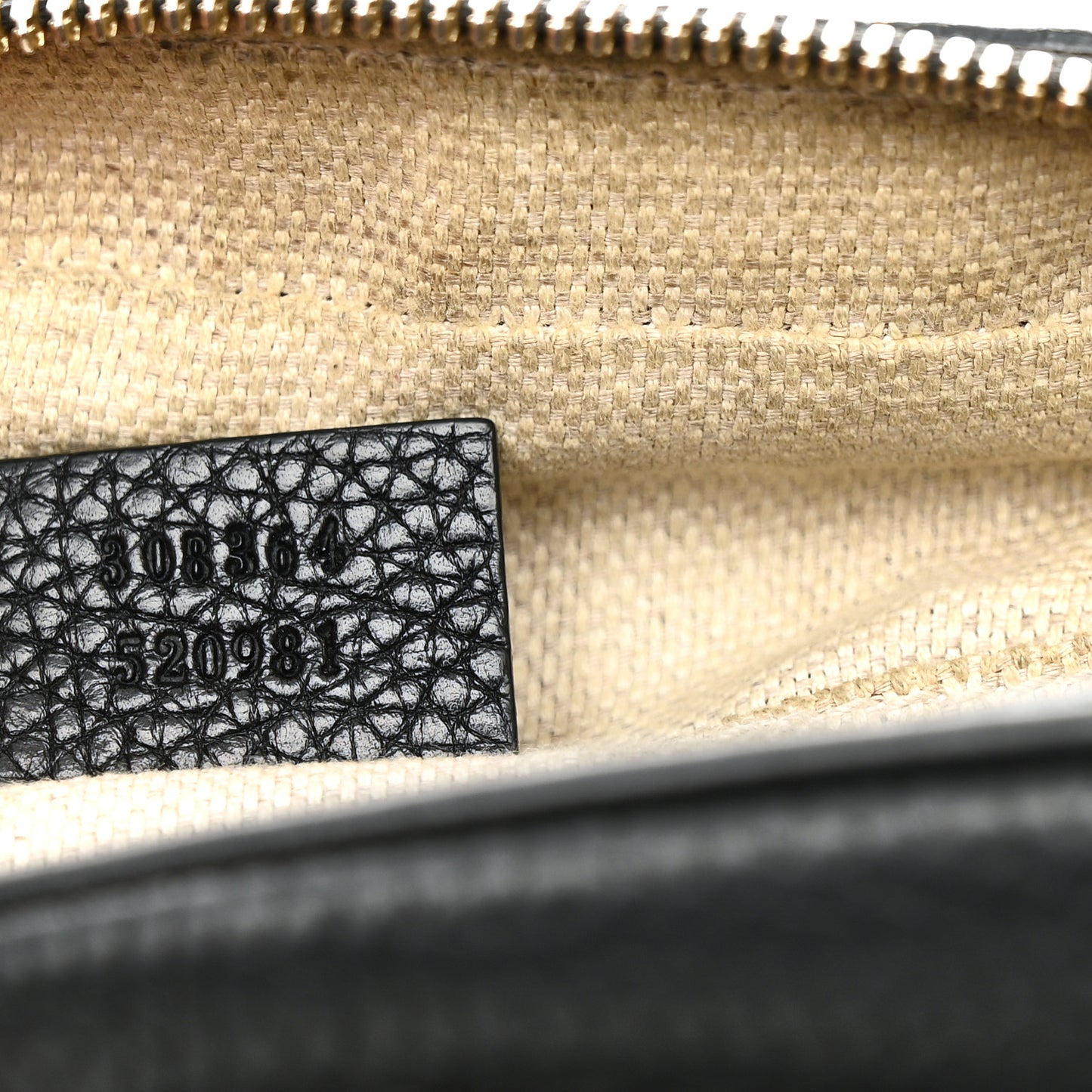 Pebbled Calfskin Small Soho Disco Bag Black