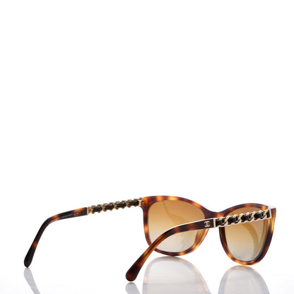 Chanel Butterfly Chain Sunglasses 5260Q Tortoise 3 of 8