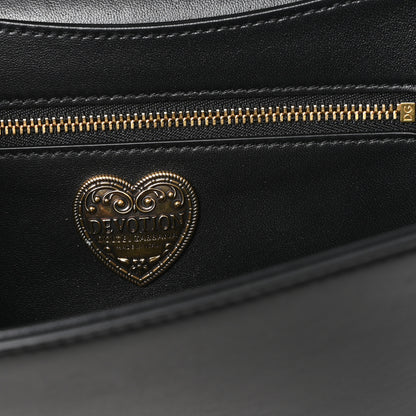 Dolce & Gabbana Calfskin Medium Devotion Crossbody Bag Black 6 of 10
