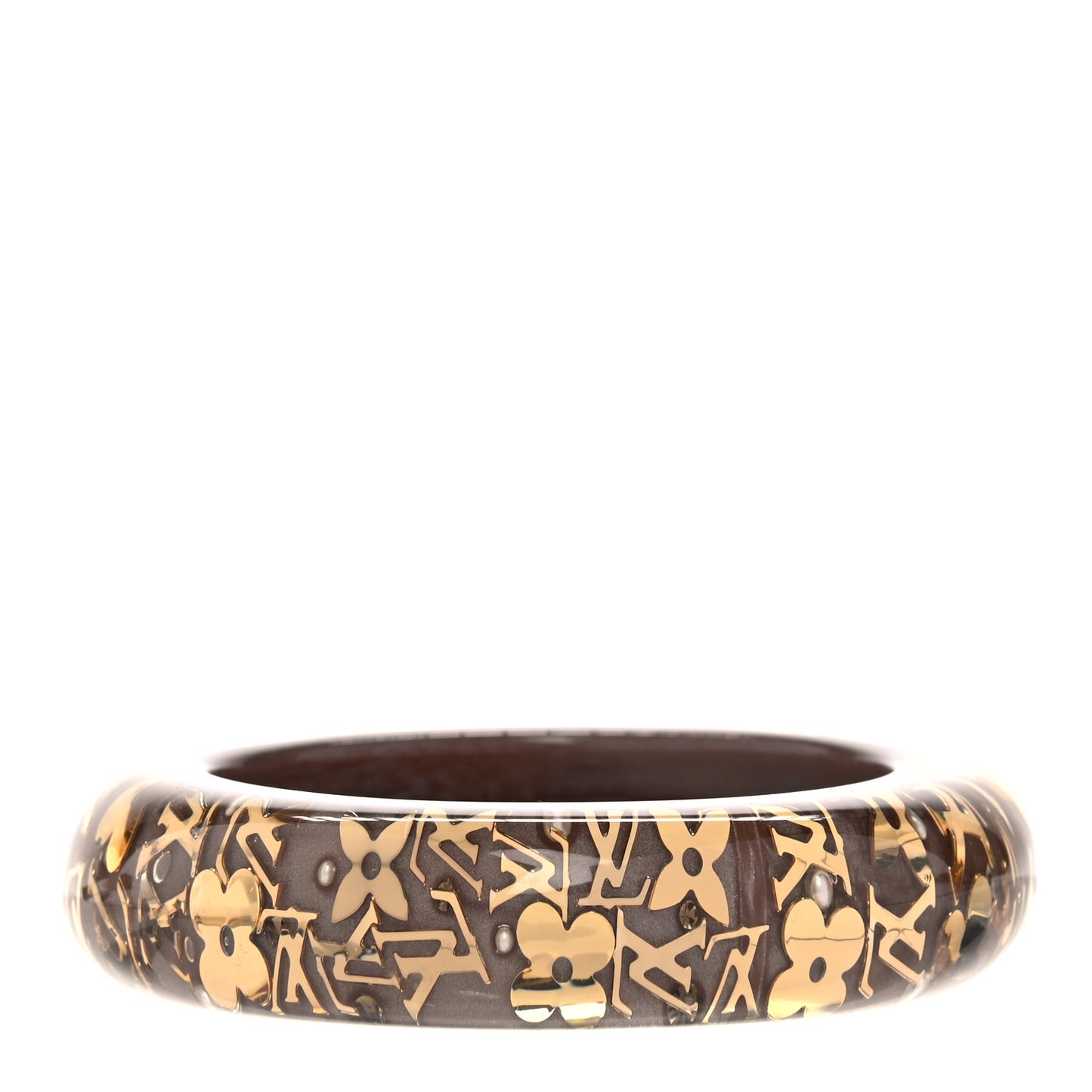 Resin Swarovski Medium Inclusion Bracelet GM Praline