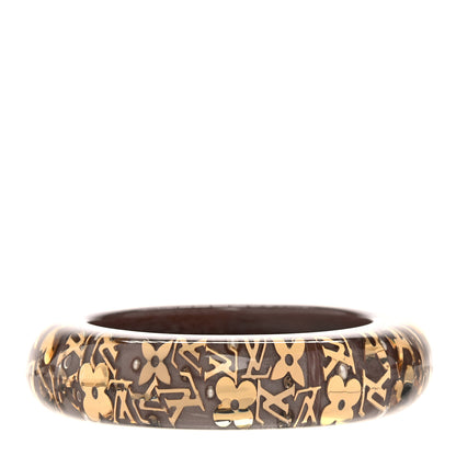Louis Vuitton Resin Swarovski Medium Inclusion Bracelet GM Praline 1 of 5
