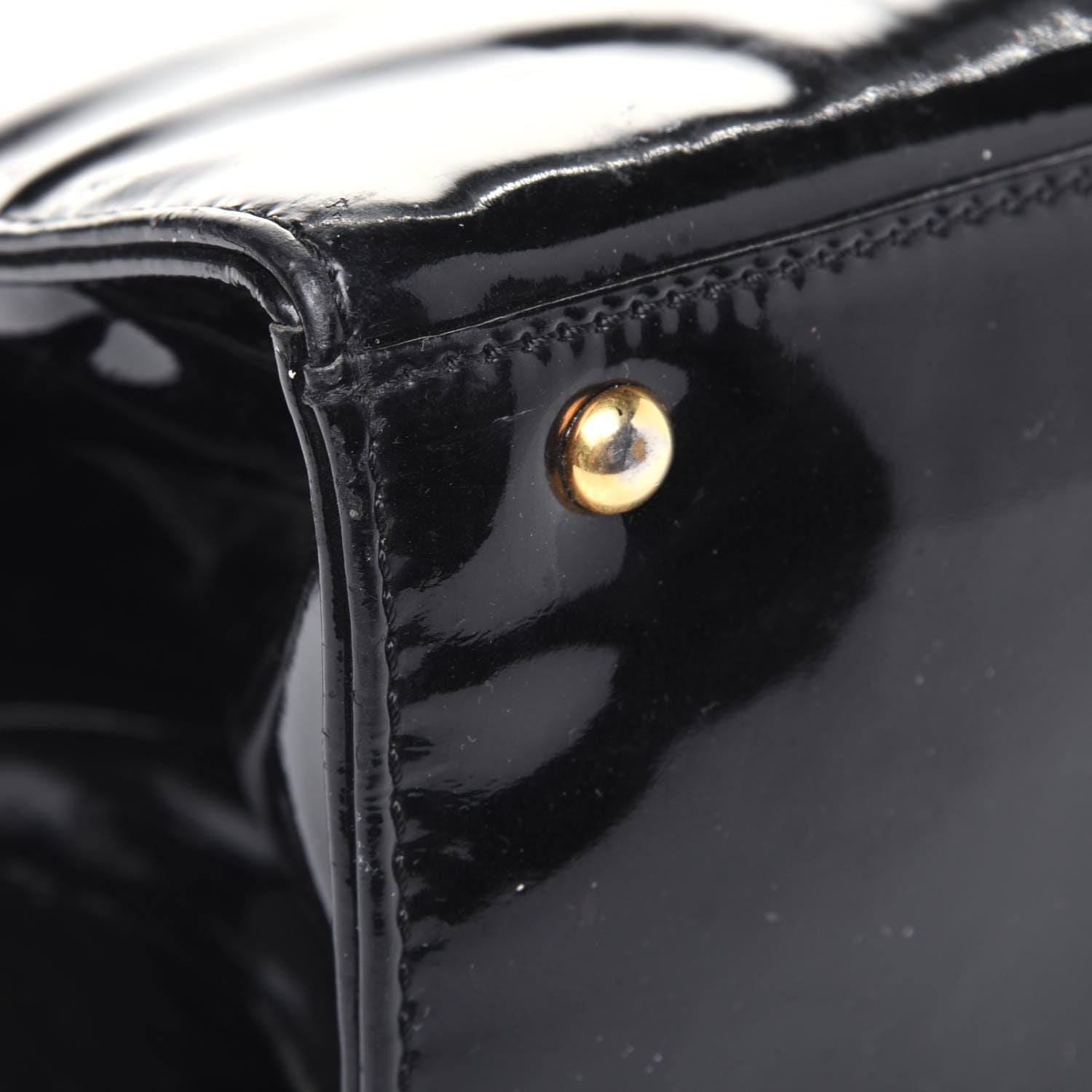 Chanel Patent Logo Tote Black 8 of 17