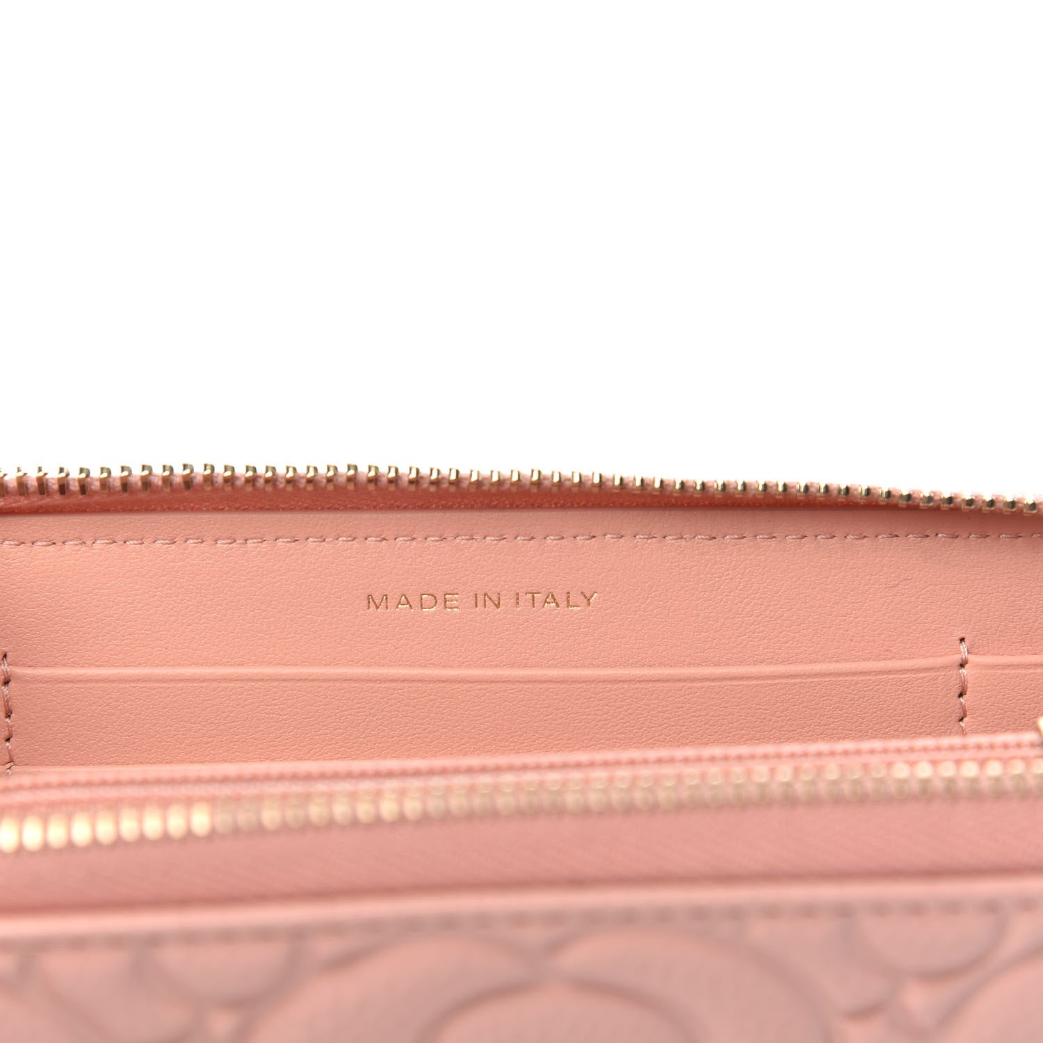 Chanel Caviar Camellia Embossed Medium Zip Around Wallet Light Pink 8 of 11