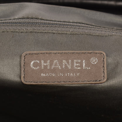 Chanel Lambskin Quilted East West Sharpei Tote Black 6 of 8