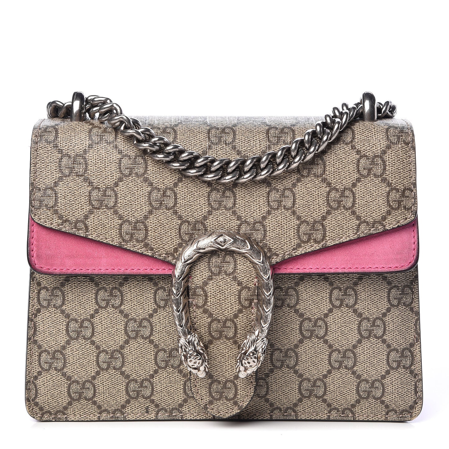 GG Supreme Monogram Mini Dionysus Shoulder Bag Pink
