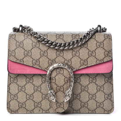 Gucci GG Supreme Monogram Mini Dionysus Shoulder Bag Pink 1 of 12