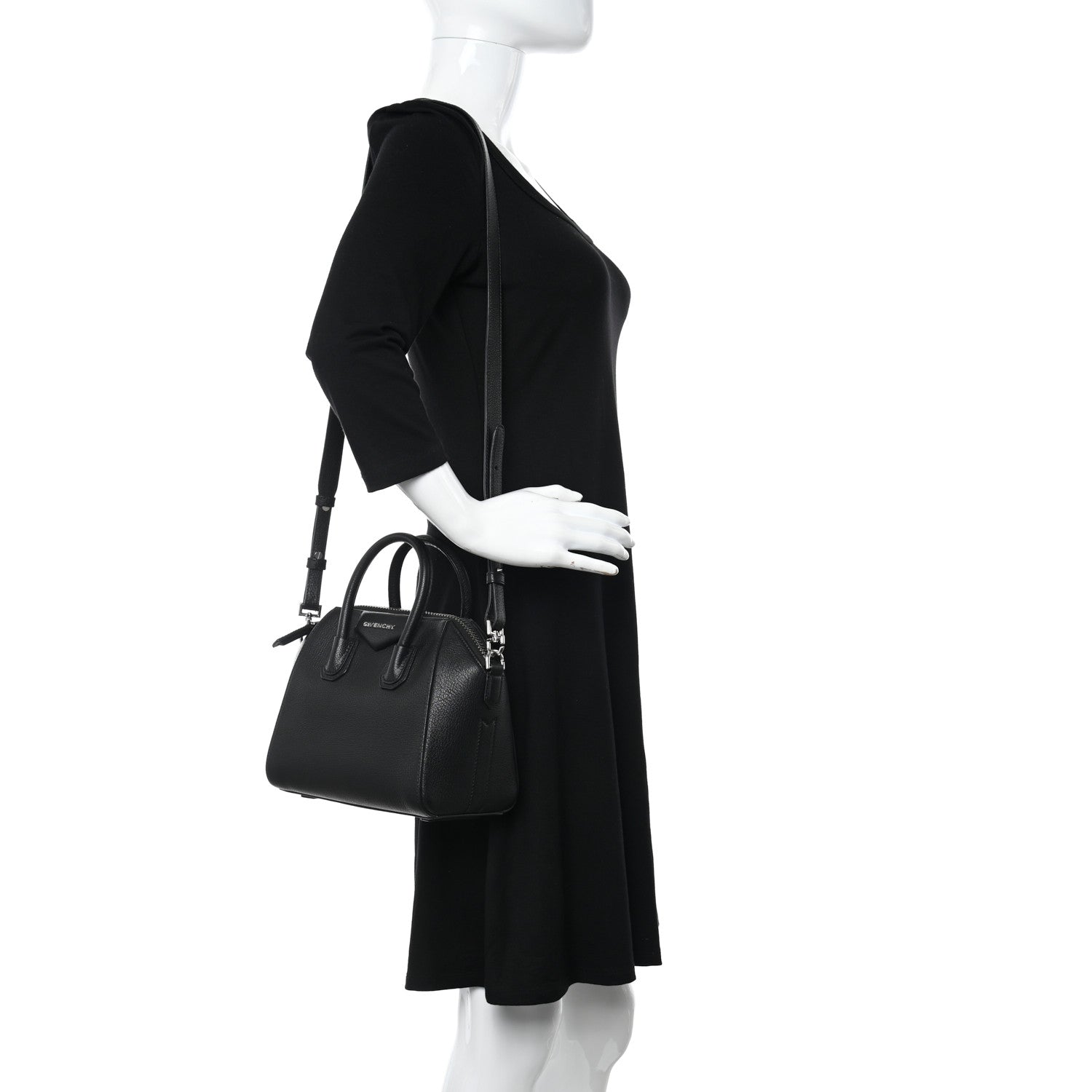 Givenchy Sugar Goatskin Mini Antigona Black 2 of 14