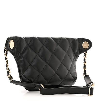 Chanel Lambskin Quilted Waist Belt Bag Black 3 of 12