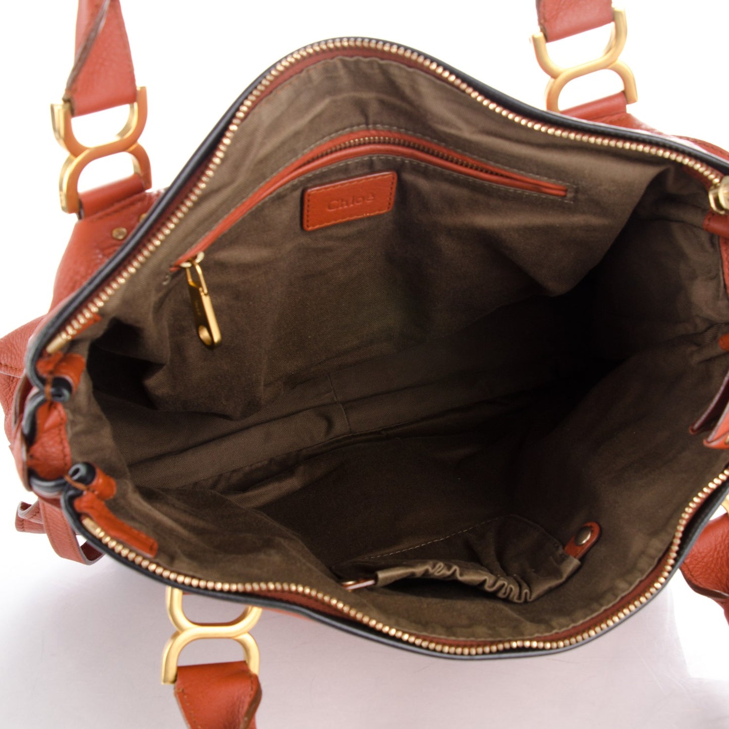 Calfskin Braided Large Marcie Satchel Whiskey