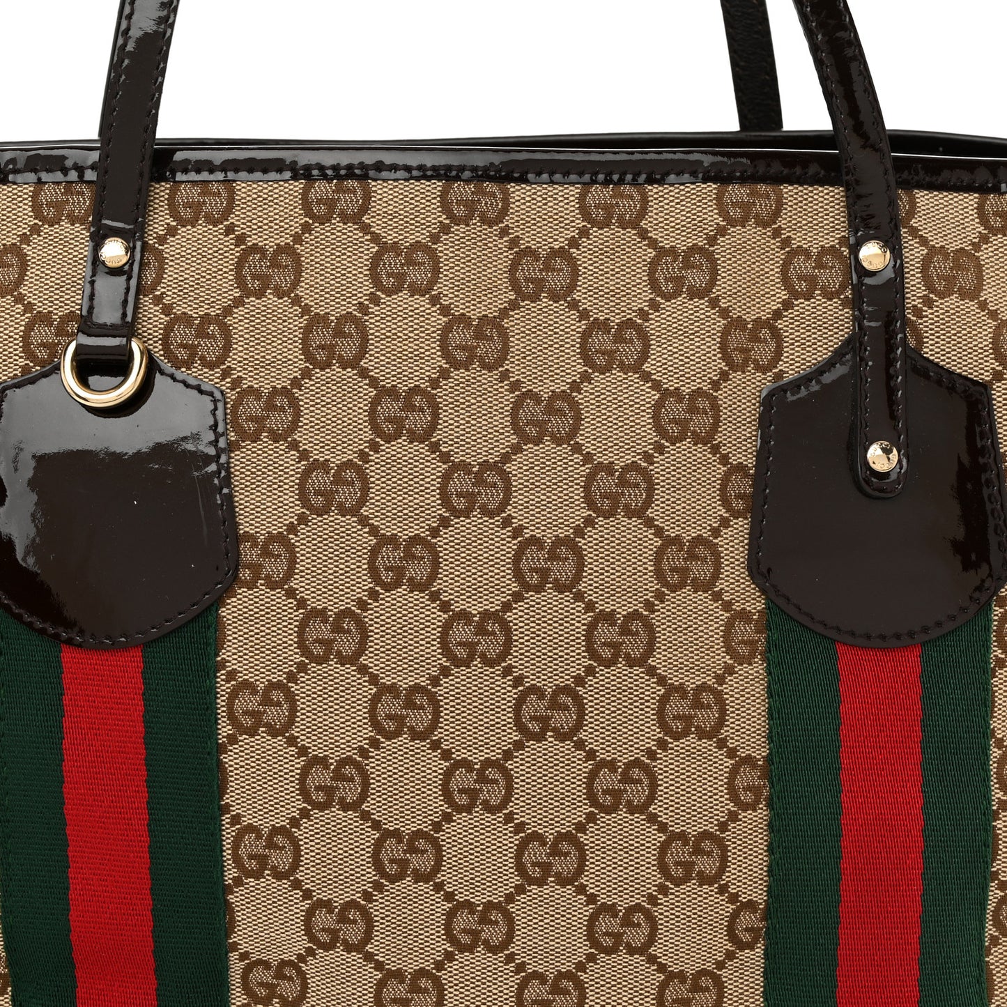 Monogram Web Medium Jolie Tote Brown