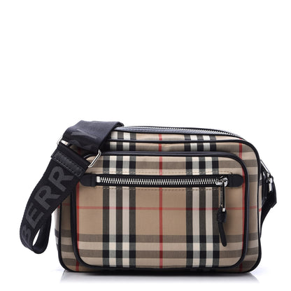 Burberry Vintage Check Calfskin Small Camera Bag Archive Beige 1 of 10