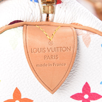 Louis Vuitton Monogram Multicolor Speedy 30 White 6 of 11