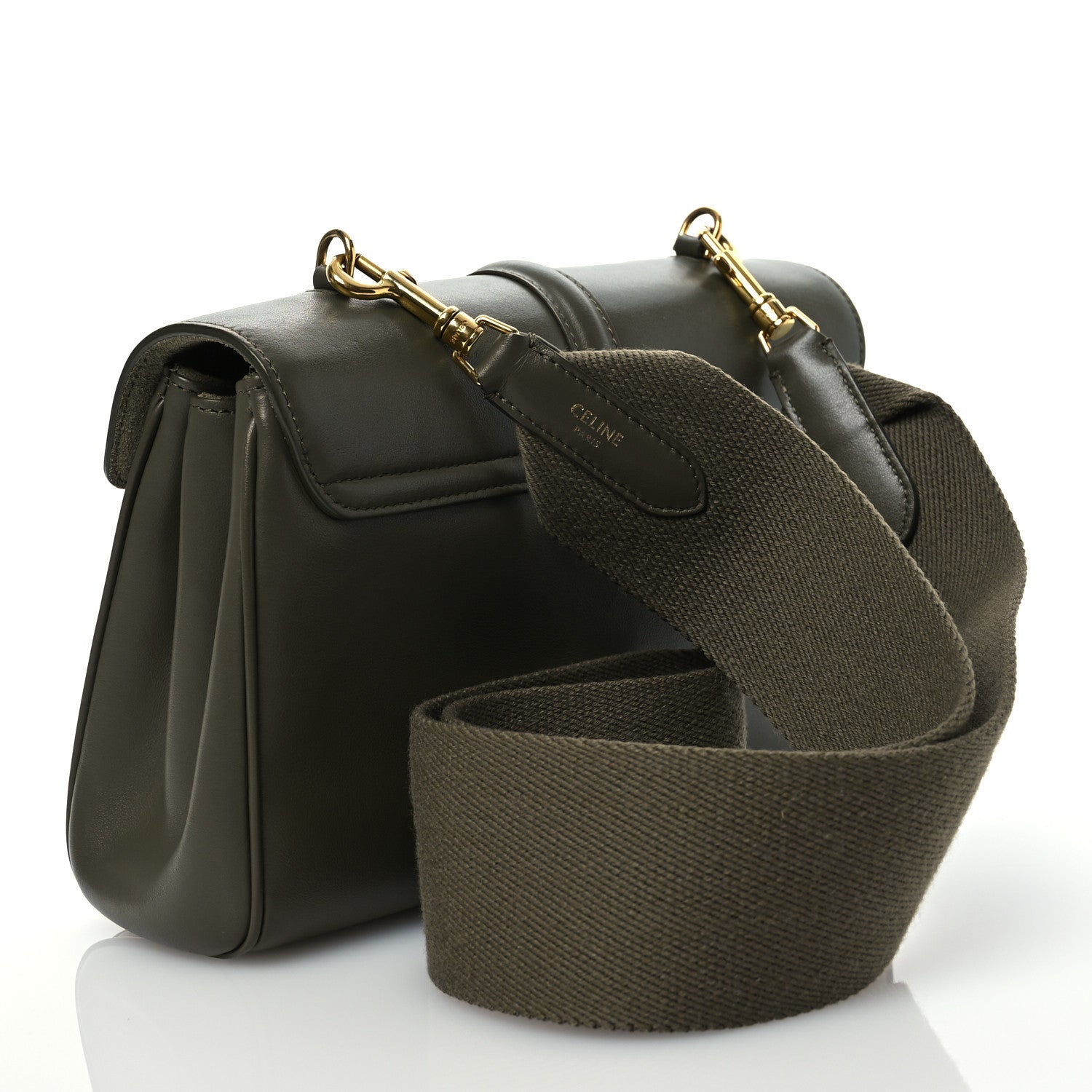Celine Smooth Calfskin Teen 16 Crossbody Bag Army Green 3 of 14