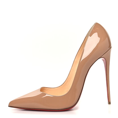 Christian Louboutin Patent So Kate 120 Pumps 40.5 Nude 1 of 9