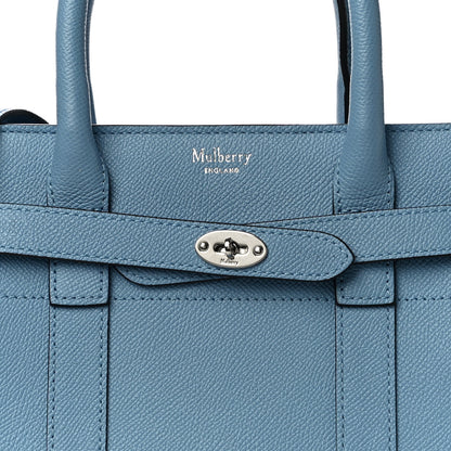 Mulberry Small Classic Grain Mini Zipped Bayswater Pale Slate 7 of 9