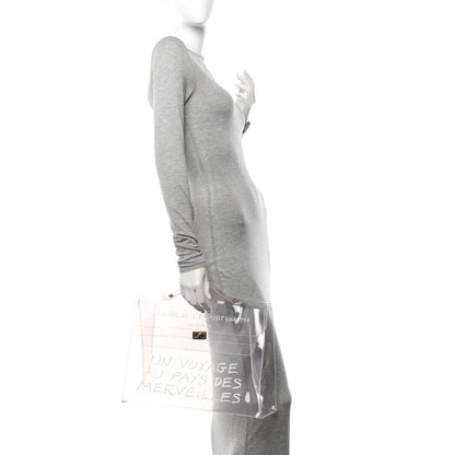 Hermes Vinyl Souvenir De L'Exposition Kelly Transparent 3 of 15