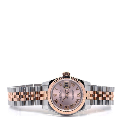 Rolex Stainless Steel 18K Everose Gold 26mm Oyster Perpetual Datejust Watch Pink Roman 179171 2 of 4