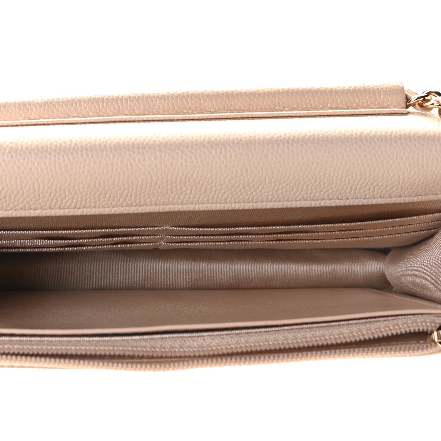 Chanel Caviar Quilted Coco Candy Wallet On Chain WOC Beige 6 of 8