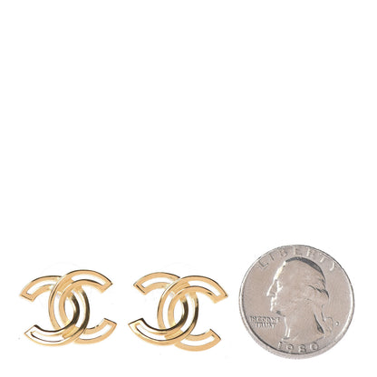 Chanel Metal Obazine CC Earrings Gold 2 of 4