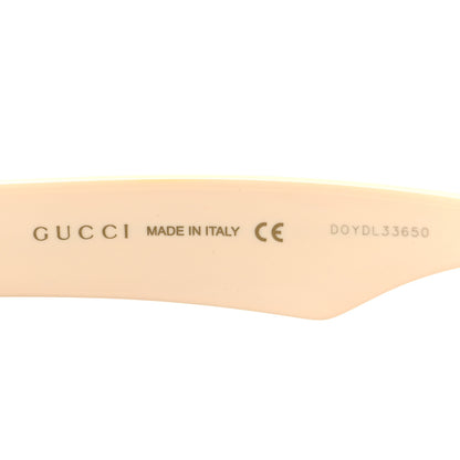 Gucci Acetate Rectangle Sunglasses GG0962S Black Ivory 5 of 7