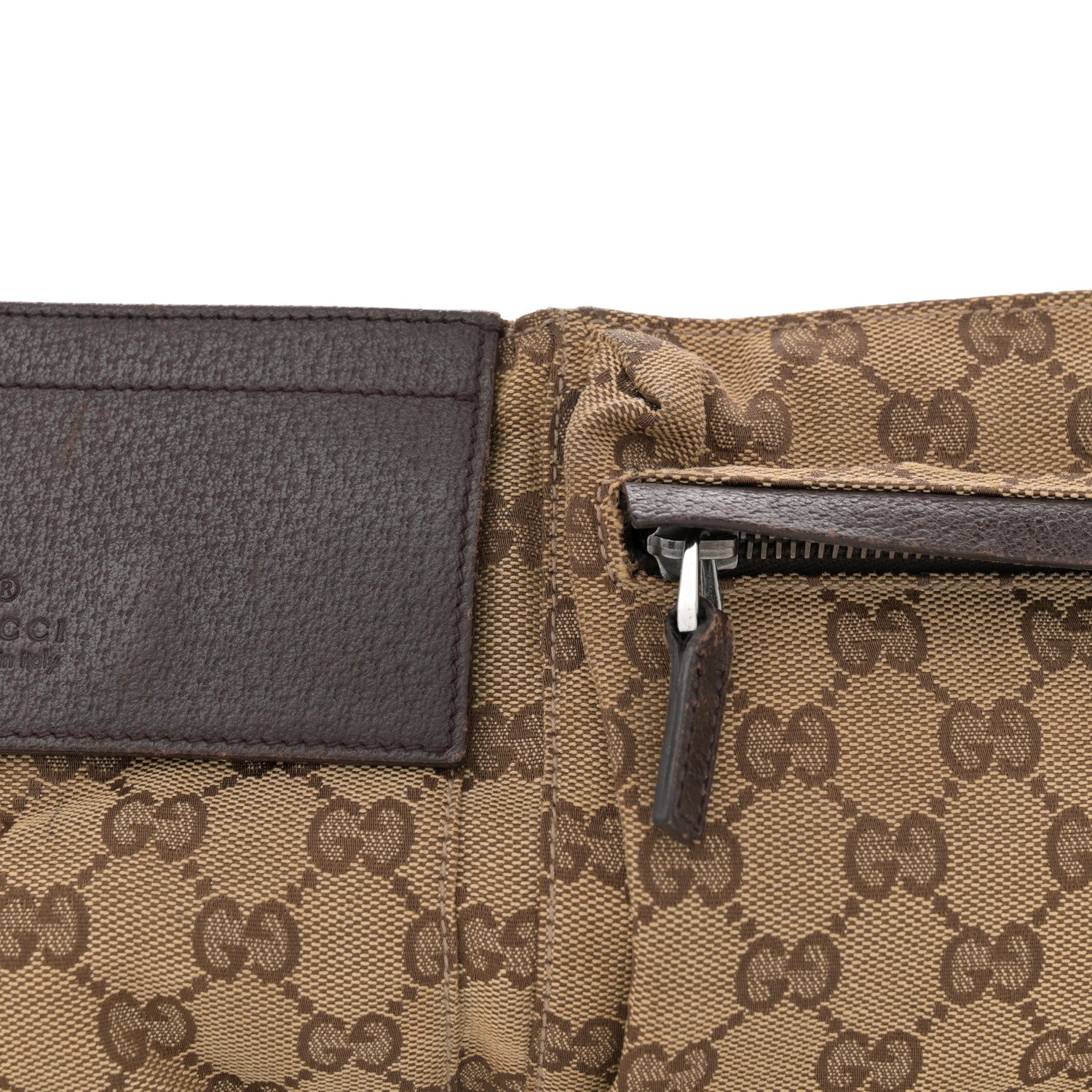 Gucci Monogram Web Belt Bag Dark Brown 8 of 11