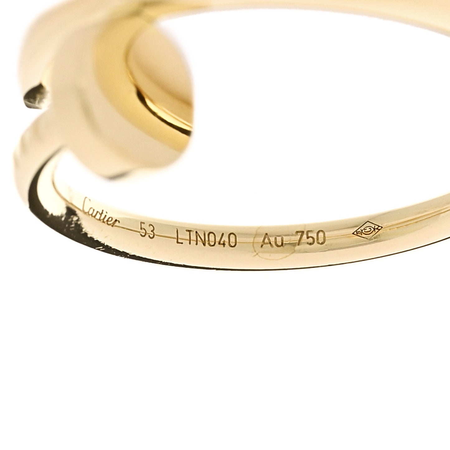 18K Yellow Gold Small Juste Un Clou Ring 53 6.5