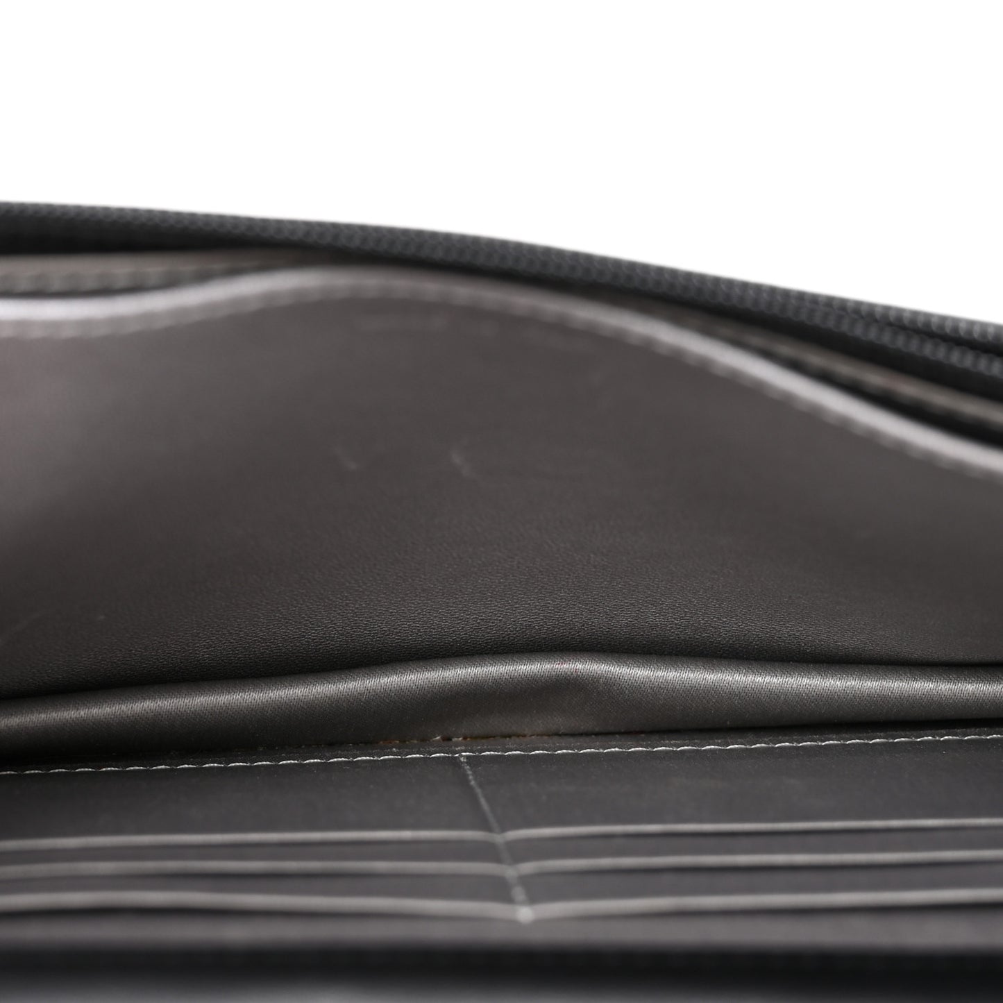 Lambskin Camellia Embossed Wallet On Chain WOC Black