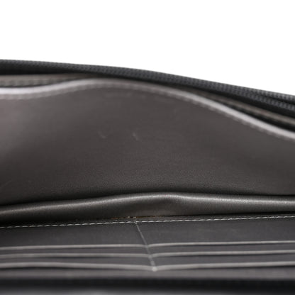 Chanel Lambskin Camellia Embossed Wallet On Chain WOC Black 5 of 15
