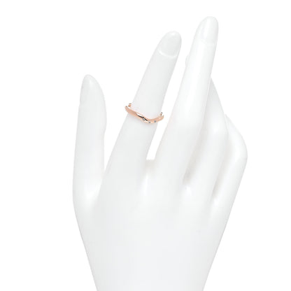 Tiffany 18K Rose Gold Diamond Elsa Peretti Wedding Band Ring 50 5.5 4 of 8