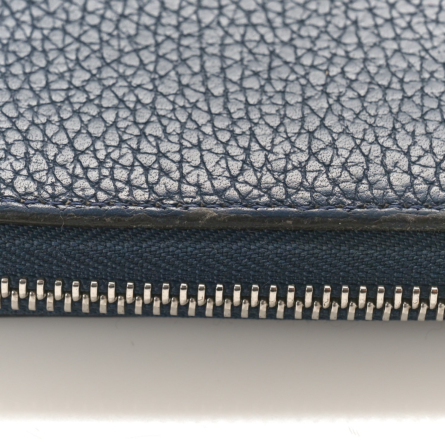 Louis Vuitton Taurillon Vertical Zippy Wallet Navy 10 of 10