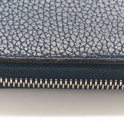 Louis Vuitton Taurillon Vertical Zippy Wallet Navy 10 of 10