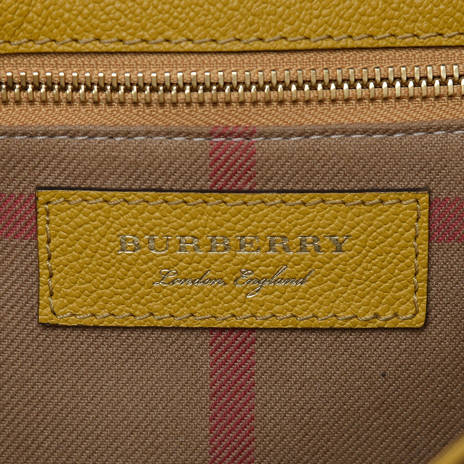 Burberry Soft Grain Calfskin Medium Buckle Tote Bright Straw 9 of 11