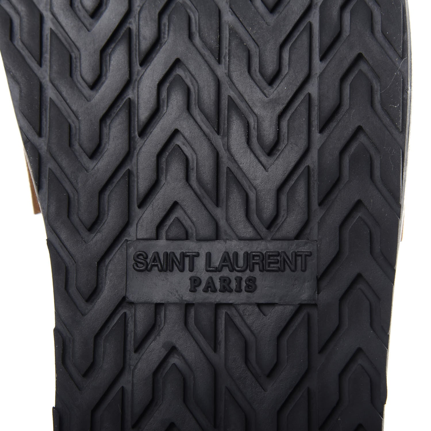 Saint Laurent Suede Joan Slide Sandals 37 Brown 8 of 10