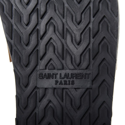 Saint Laurent Suede Joan Slide Sandals 37 Brown 8 of 10