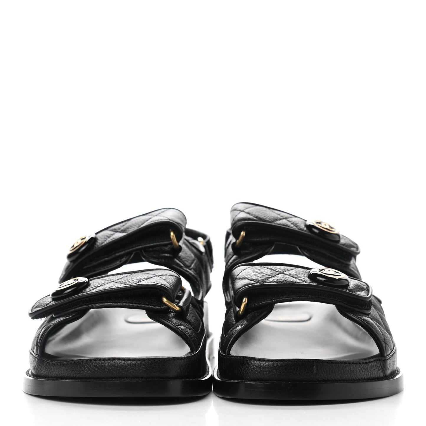 Velcro Dad Sandals 38 Black