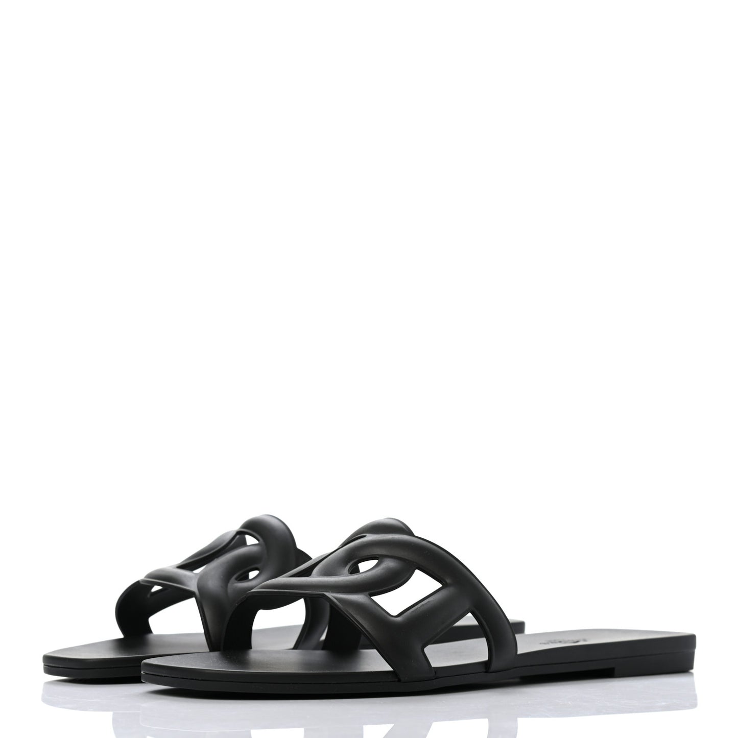 Rubber Aloha Sandals 40 Black