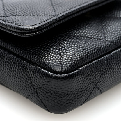 Chanel Caviar Quilted Belt Bag With Charms On Chain Black 9 of 10