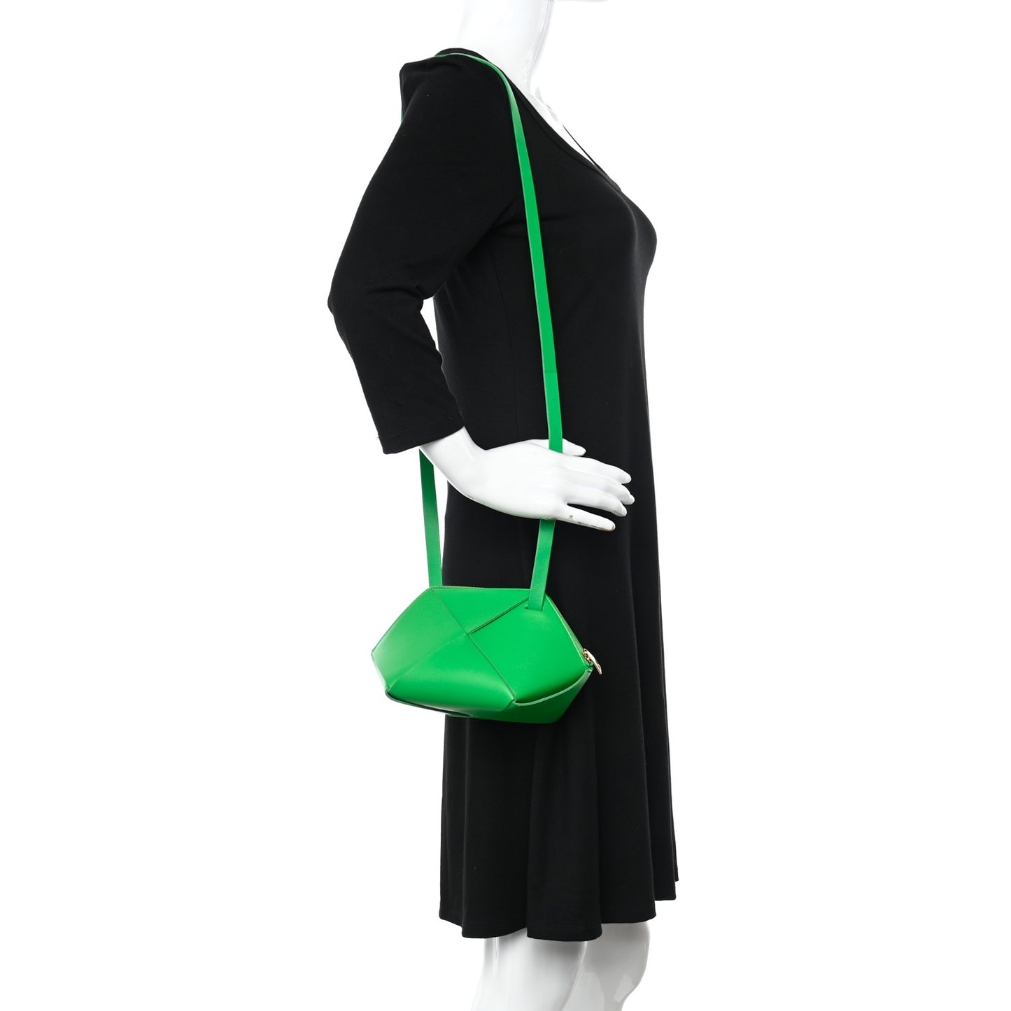 Nappa Intrecciato Mini Origami Crossbody Parakeet