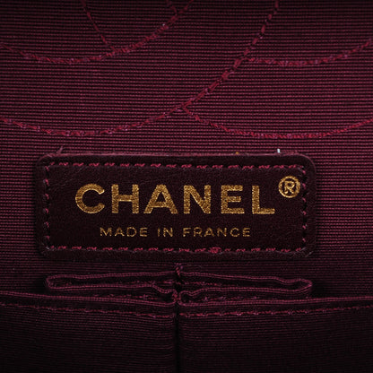 Chanel Buffalo Hand Painted Lace 2.55 Reissue 225 Flap Gold 6 of 8