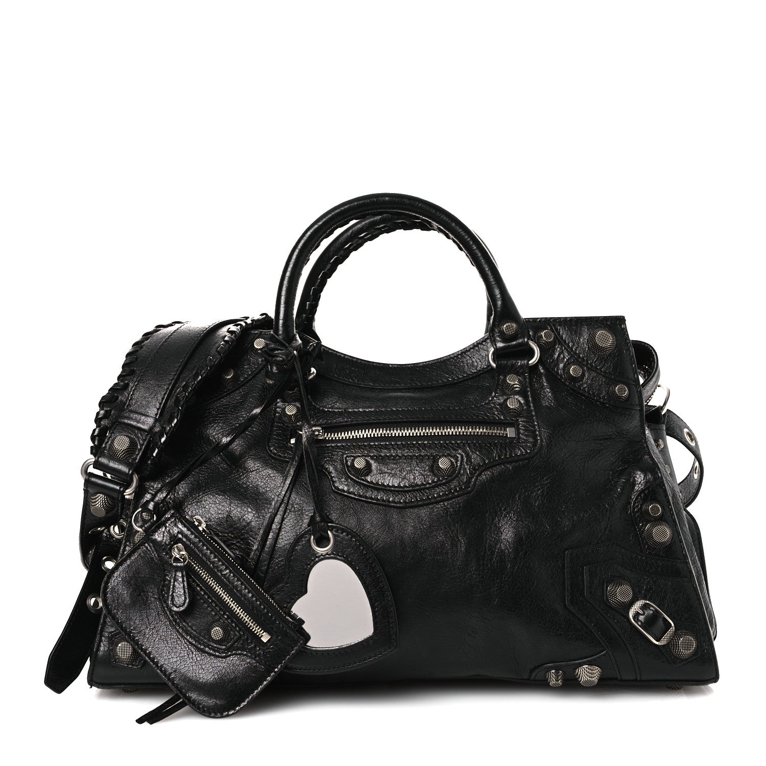 Balenciaga Agneau Arena Neo Cagole City Handbag Black 3 of 11