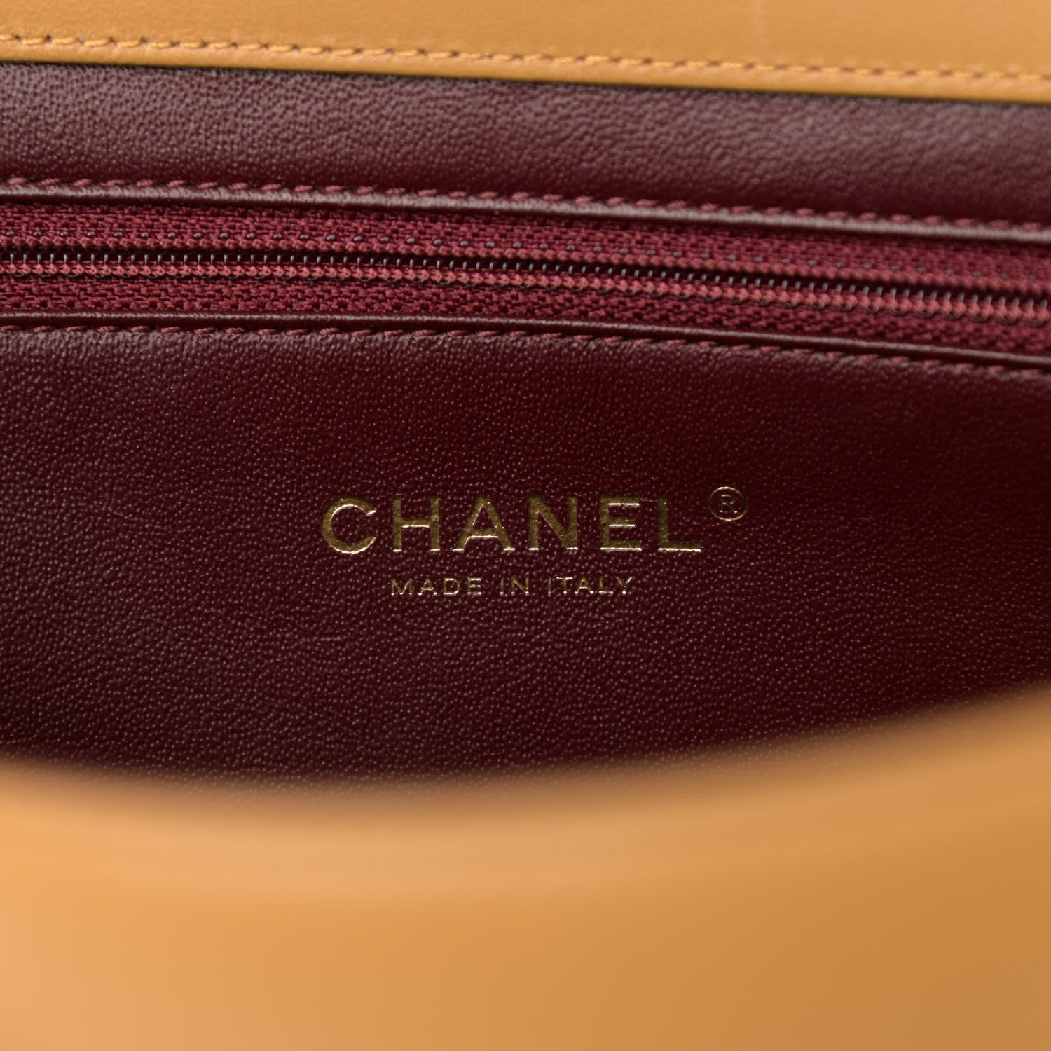 Chanel Lambskin Quilted Medium Diamond CC Flap Beige 6 of 13