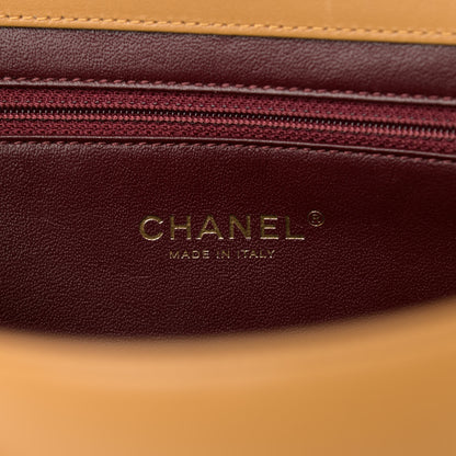 Chanel Lambskin Quilted Medium Diamond CC Flap Beige 6 of 13