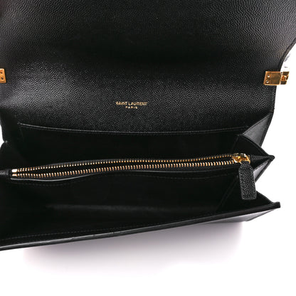 Saint Laurent Grain de Poudre Mini Uptown Crossbody Bag Black 6 of 11